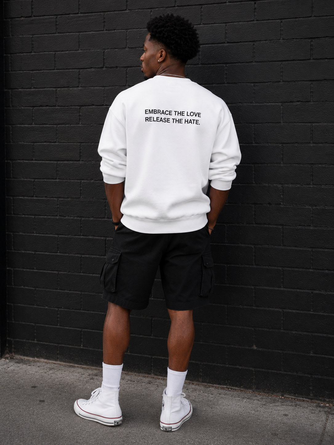 Antihate Sweatshirt White