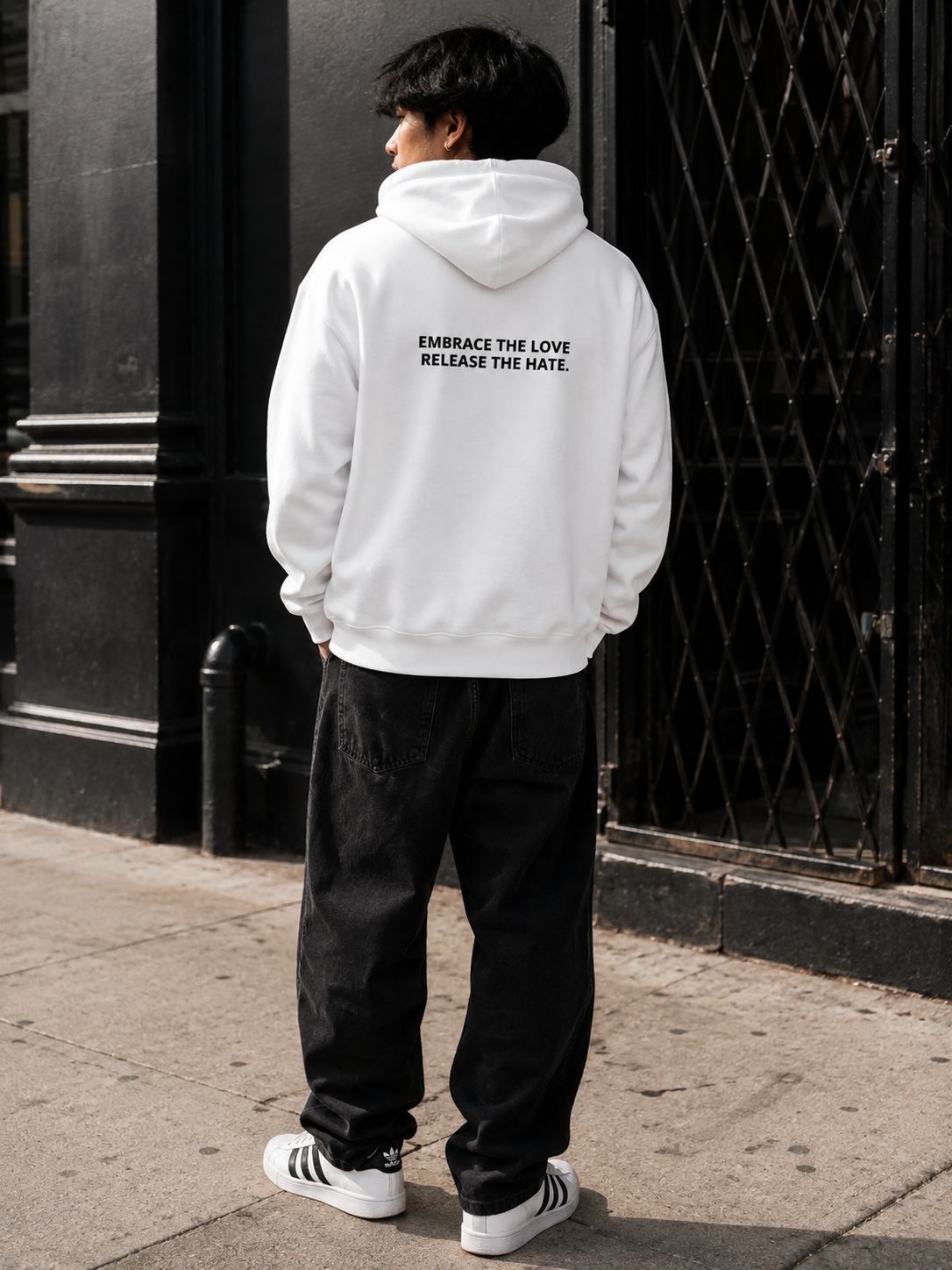 Antihate Hoodie White