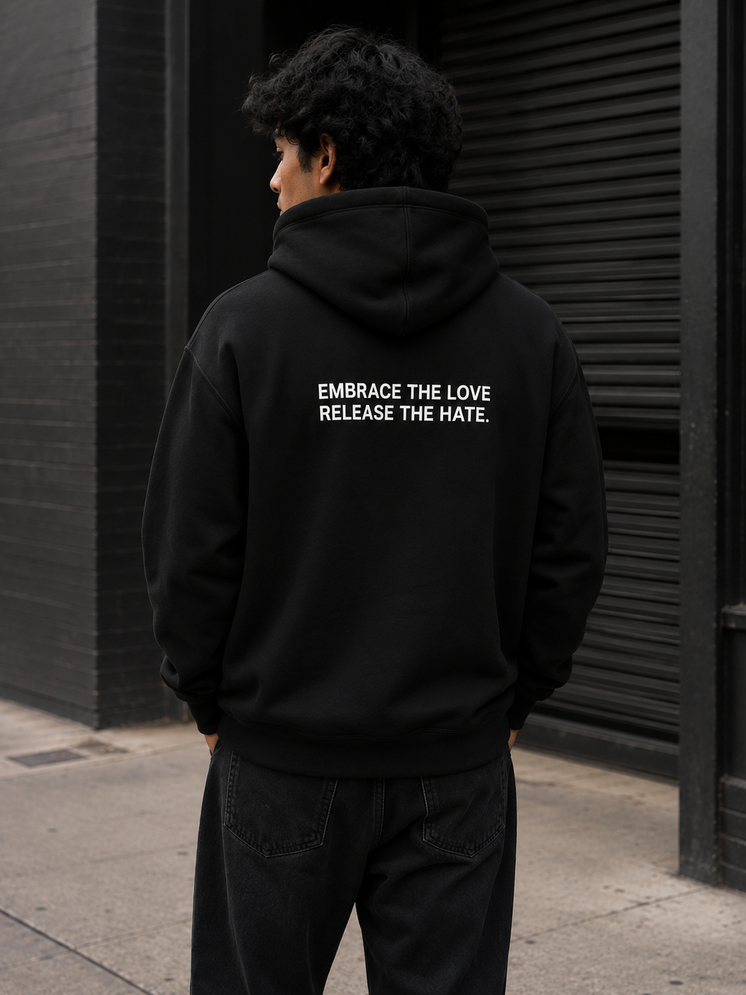 Antihate Hoodie Black