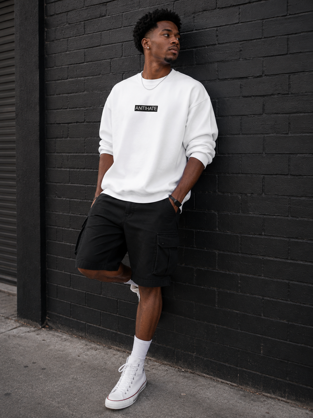 Antihate Sweatshirt White